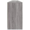 vidaXL Sideboard Grey Sonoma Engineered wood, glass Large Sideboard