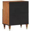 vidaXL Bedside Cabinet Honey Brown Solid mango wood, engineered wood, iron