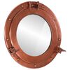 vidaXL&nbsp;Porthole Mirror&nbsp;Wall Hanging&nbsp;&Oslash;15"&nbsp;Aluminum and Glass