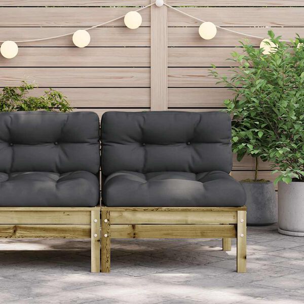 vidaXL Garden Sofa Anthracite