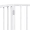 vidaXL Dog Gate Set of 3 White Solid Poplar wood