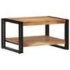 vidaXL Coffee Table Brown Solid Acacia wood, Iron Medium Durable
