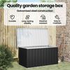 vidaXL Storage Box Anthracite Galvanized steel, plastic Medium