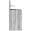 vidaXL Bedside Cabinet Grey Sonoma Engineered Wood Medium