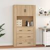 vidaXL Highboard Sonoma oak Engineered wood Medium Highboard