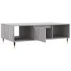 vidaXL Coffee Table Grey Sonoma Engineered wood, iron Medium
