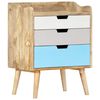 vidaXL Bedside Cabinet Brown Solid Mango Wood Medium Bedside Cabinet