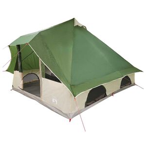 vidaXL Tipi Tent with Roof Green 140.94 x 116.54 x 101.57 in Taffeta