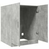 vidaXL Washing Machine Cabinet Concrete Gray 28"x28.1"x36"