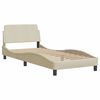 vidaXL Bed Frame Cream