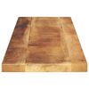 vidaXL Table Top Natural Solid Mango Wood 43.3 x 7.9 x 1.0 in Durable