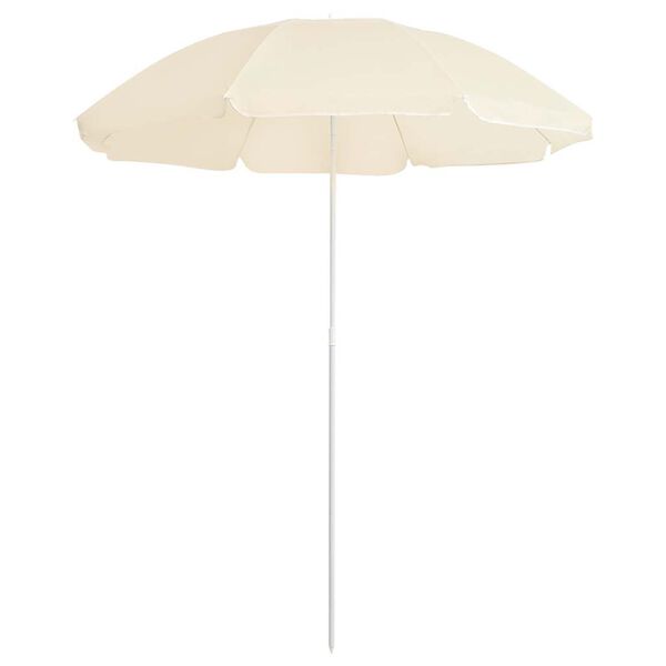 vidaXL Garden Parasol Sand 100% Polyester, Steel 70.9 in diameter