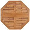 vidaXL Garden Dining Table Natural Teak Solid Teak Wood Compact Foldable