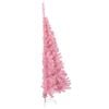 vidaXL Christmas Tree Pink PVC, steel Small Decorative Inlays