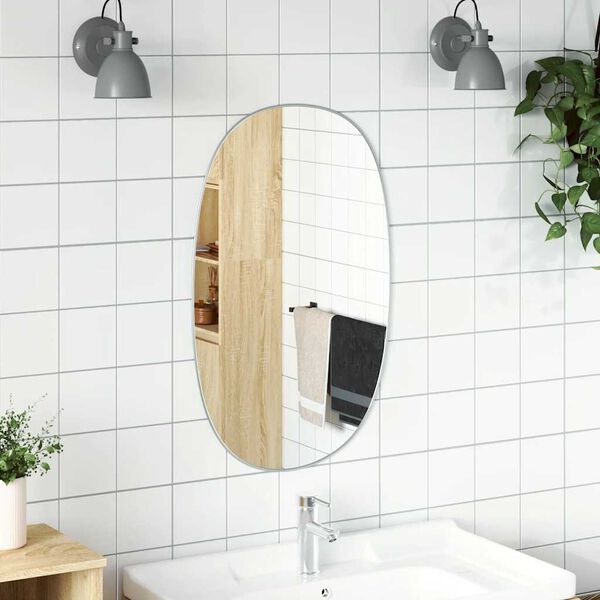 vidaXL Wall Mirror Silver 31.5"x19.7"