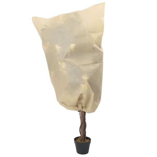 vidaXL Plant Fleece Cover Set of 12 Beige