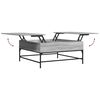 vidaXL Coffee Table Grey Sonoma Engineered wood, Metal 37.4 in square