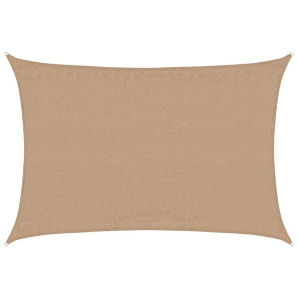 vidaXL Sunshade Sail 1.75 oz/ft&sup2; Taupe 11.5x14.8' HDPE