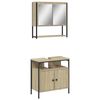 vidaXL Bathroom Furniture Set Sonoma oak Engineered wood Medium