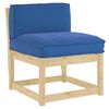 vidaXL Pallet Cushion for Backrest Royal blue 27.6" x 15.7" x 4.7