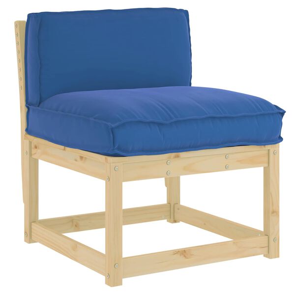 vidaXL Pallet Cushion for Backrest Royal blue 27.6" x 15.7" x 4.7
