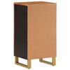 vidaXL Side Cabinet Brown and black Solid mango wood Medium Cabinet
