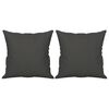 vidaXL 4 Piece Sofa Set with Pillows Dark Gray Microfiber Fabric