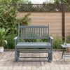 vidaXL Glider Bench Grey Solid poplar wood Medium Ergonomic