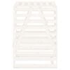 vidaXL Wheelie Bin Storage White 33.1x35.4x50.6" Solid Wood Pine