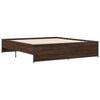 vidaXL Bed Frame Brown oak Engineered wood Super King Durable