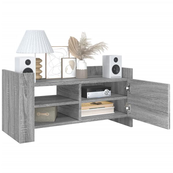 vidaXL TV Cabinet Grey Sonoma Engineered Wood Medium TV Cabinet