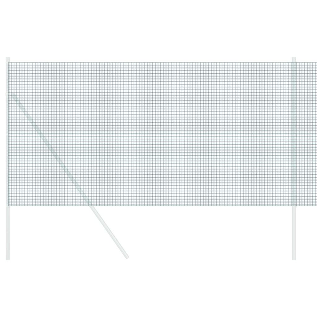 vidaXL Welded Wire Fence Green 0.4 x 25 m Steel