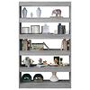 vidaXL Book Cabinet Grey sonoma Engineered wood Medium Book Cabinet