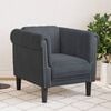 vidaXL Sofa Chair Dark Grey Velvet, Plywood, Solid Wood Single Modern