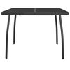 vidaXL Garden Table Anthracite Steel 39.4 x 39.4 in Mesh Details