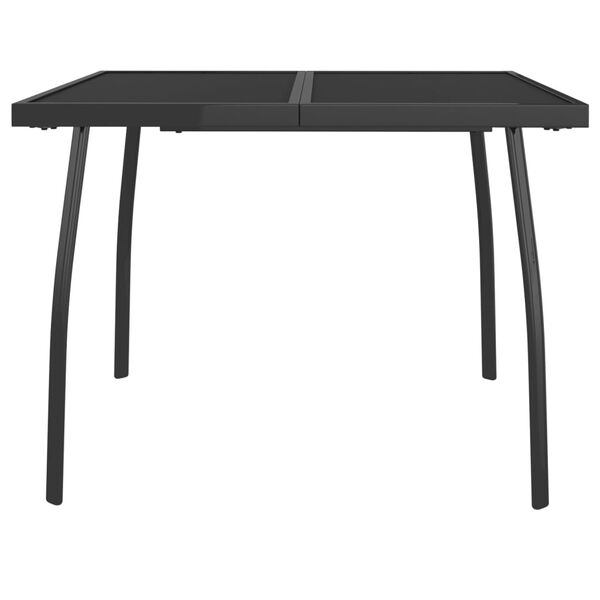 vidaXL Garden Table Anthracite Steel 39.4 x 39.4 in Mesh Details