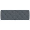 vidaXL Headboard Cushion Dark Grey Velvet 55.1 in Headboard Cushion