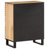 vidaXL Sideboard Rough Mango Wood Brown Solid Mango Wood, Steel Standard