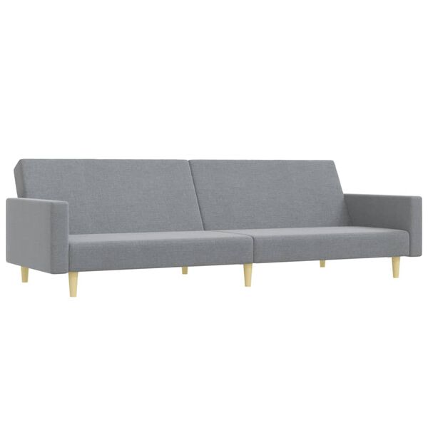 vidaXL Sofa Bed Light Gray