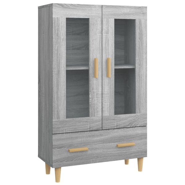 vidaXL Highboard Grey Sonoma Engineered wood Tall Highboard