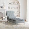 vidaXL Massage Chaise Lounge Light Grey