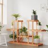 vidaXL Flower Stand Wooden Solid fir wood Multi-tiered Durable