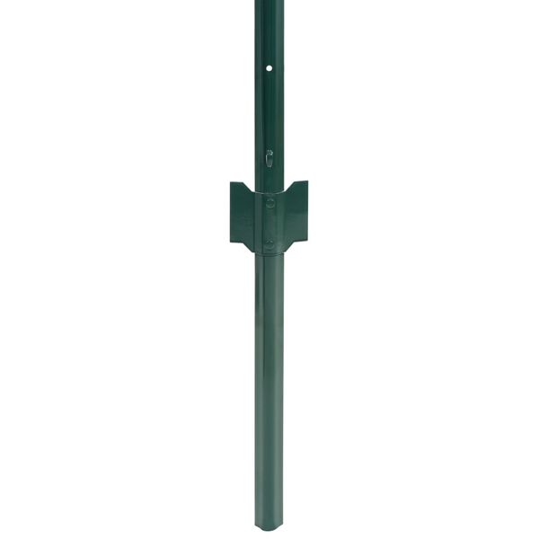 vidaXL Euro Fence Steel 65.6x3.9' Green