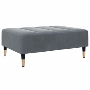 vidaXL Footstool Dark Grey Velvet (100% polyester), plywood, foam Compact