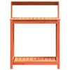 vidaXL Potting Table Wax brown Solid pine wood Medium Potting Table
