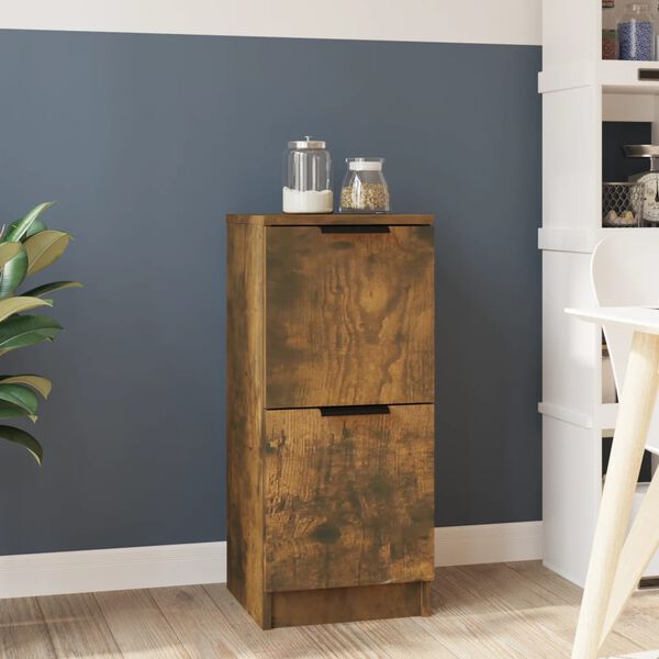vidaXL Sideboard Smoked Oak Engineered Wood Small Sideboard