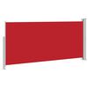 vidaXL Side Awning Red Steel frame 55.1 x 118.1 in Retractable