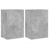 vidaXL TV Wall Cabinet Set of 2 Concrete grey Engineered wood Standard