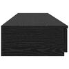 vidaXL Bed Drawers Black Oak 59.06 x 14.37 x 6.50 in Engineered Wood