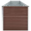 vidaXL Raised Bed Brown Galvanized Steel 189 x 31.5 x 30.3 in Durable